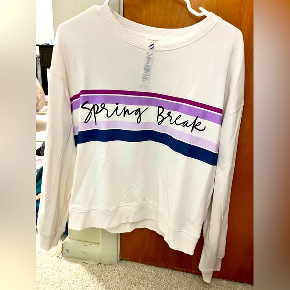 LOFT Lou&Grey Cozy Cotton Spring Break sweatshirt - Picture 3 of 5